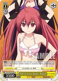 Kotori (Foil) Promo waifu card — Weiss Schwarz